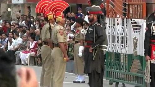 印巴边境降旗仪式视频,一场跨越国界的和平仪式