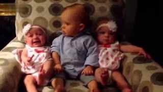 三胞胎视频,萌态可掬瞬间引网友热议